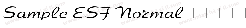 Sample ESF Normal字体转换
